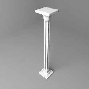 pillar octagon 4 3D model
