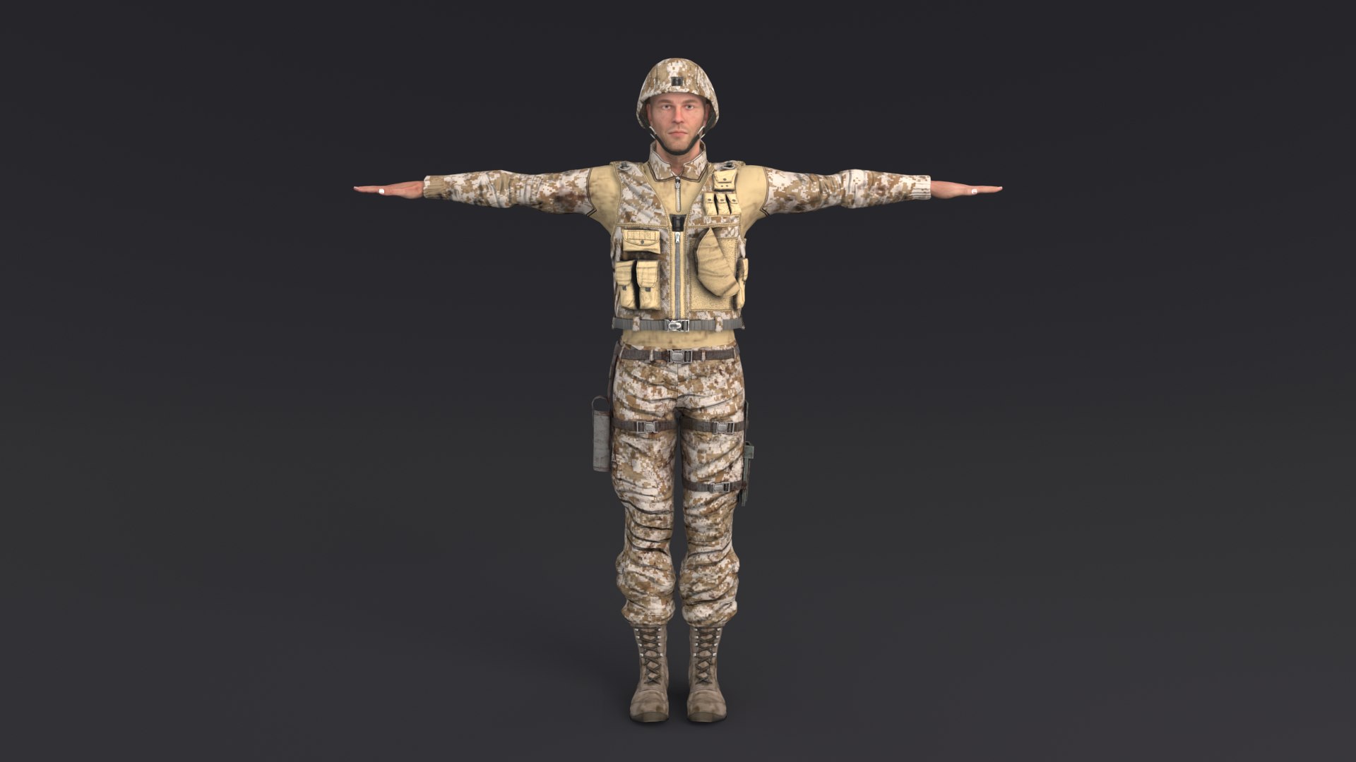 Soldier Model - TurboSquid 2251012