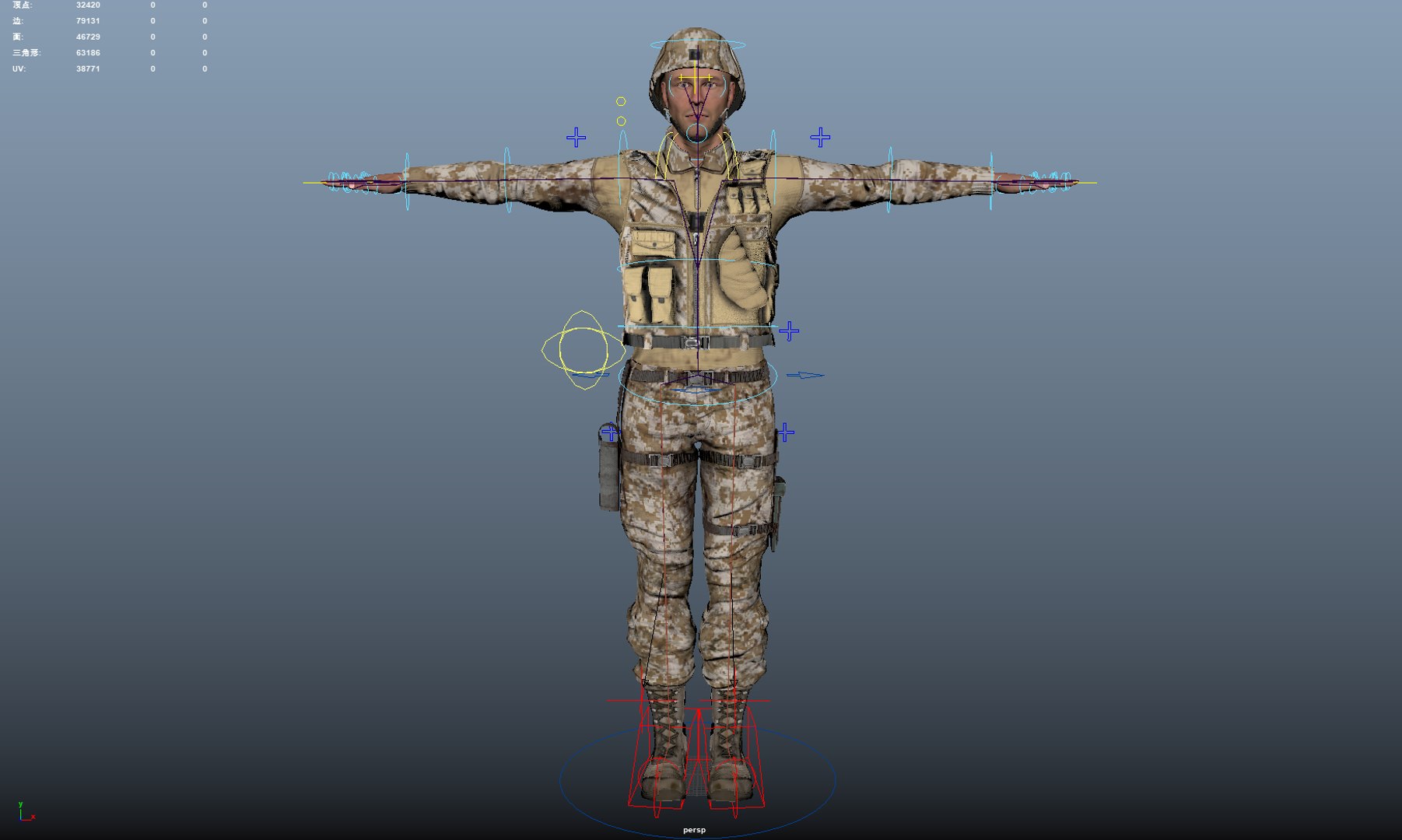 Soldier Model - TurboSquid 2251012