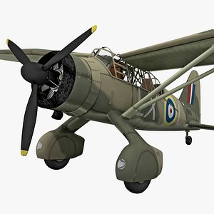 westland lysander british wwii 3d model