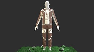 Men Vintage Casual Jacket With Jogger Outfit