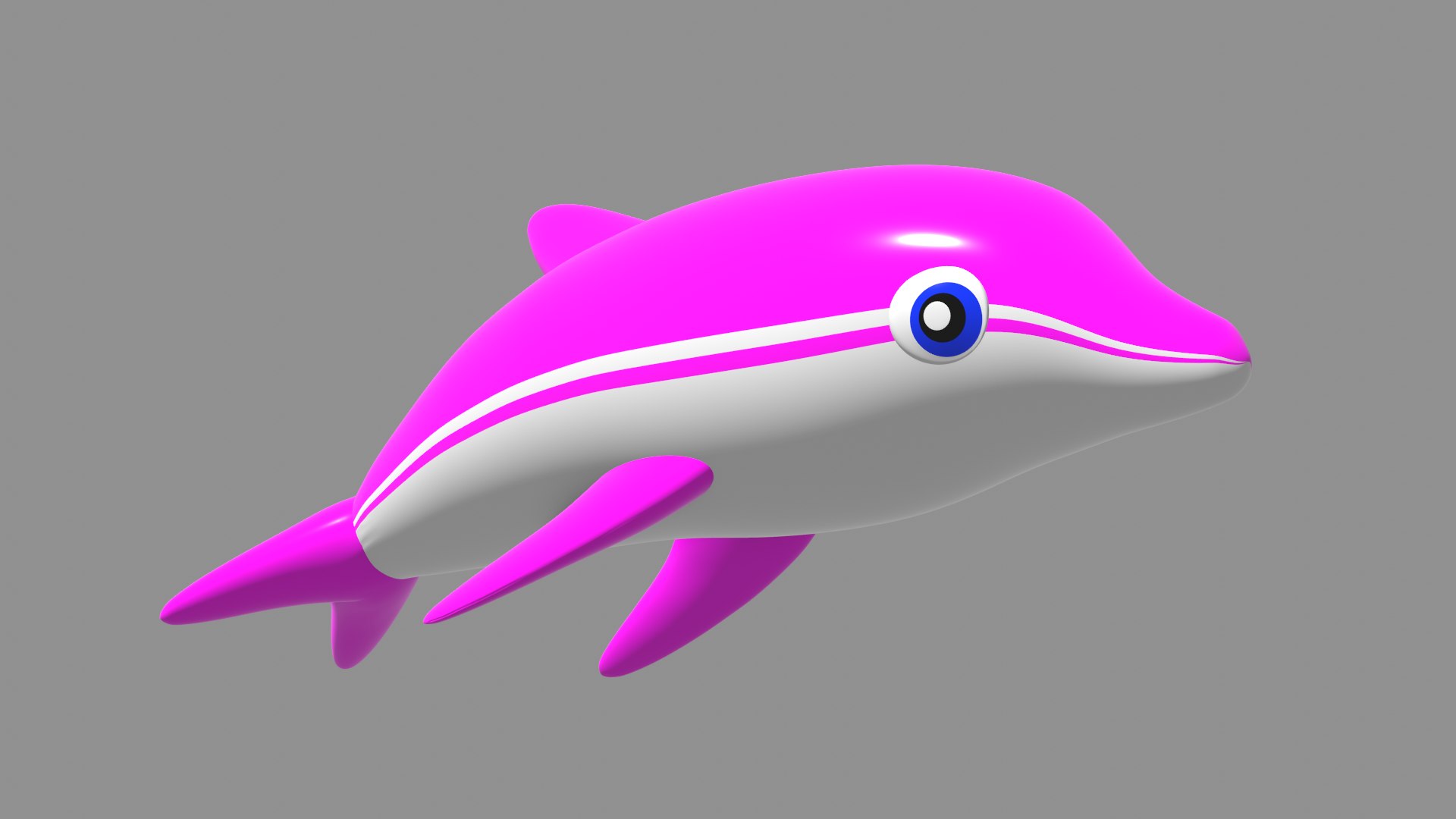 3D Inflatable Dolphin Pink - TurboSquid 1925071