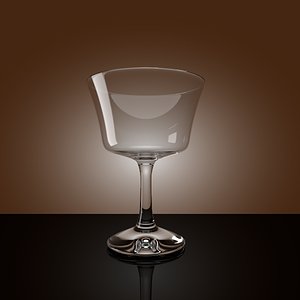cocktail glass 3d 3ds