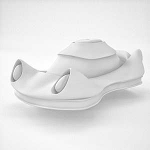 3D model futuristic car concept