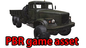3d obj soviet truck pbr