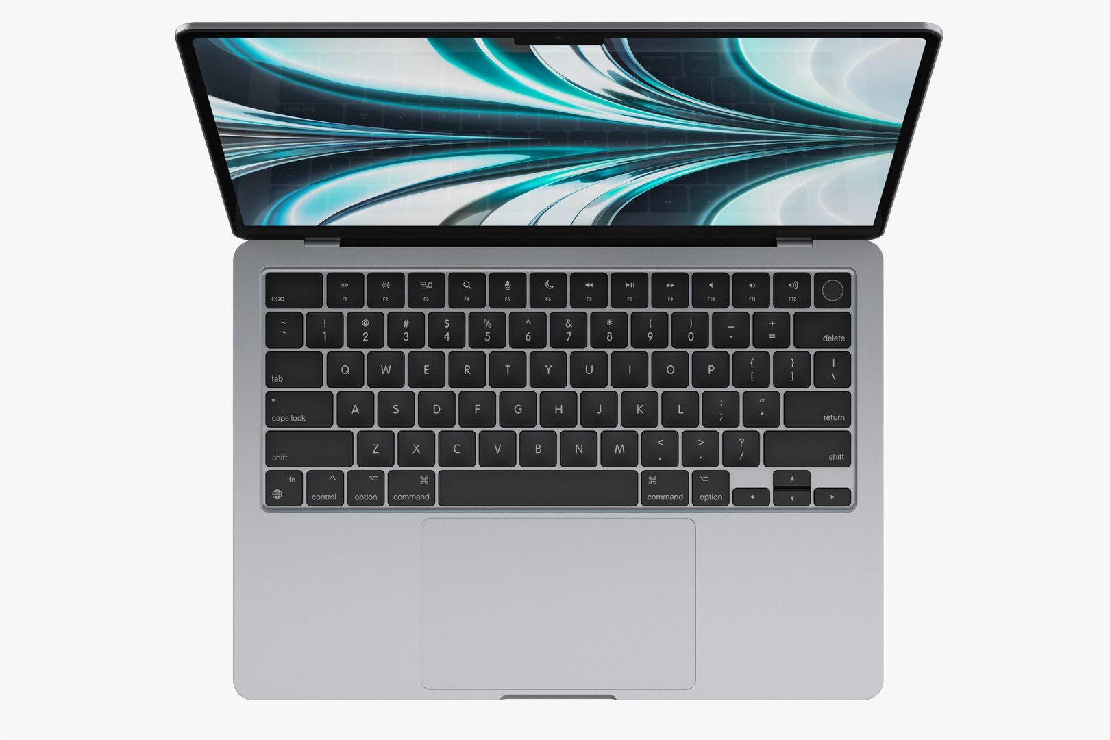 3D Model Apple MacBook Air Silver 2022 M2 Chip - TurboSquid 1965345