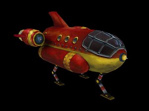 space ship spaceship interior 3d model