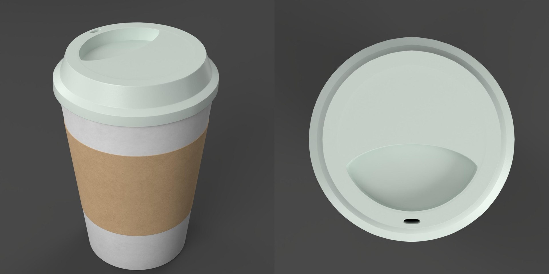 3D Disposable coffee cup with sleeve model https://p.turbosquid.com/ts-thumb/AD/lOgImB/1e/tsdisposablecoffeecupwithsleeve04/jpg/1769468350/1920x1080/fit_q87/ff7b3ba81e79cd3f0e2d0575d3f27534c550c3e5/tsdisposablecoffeecupwithsleeve04.jpg