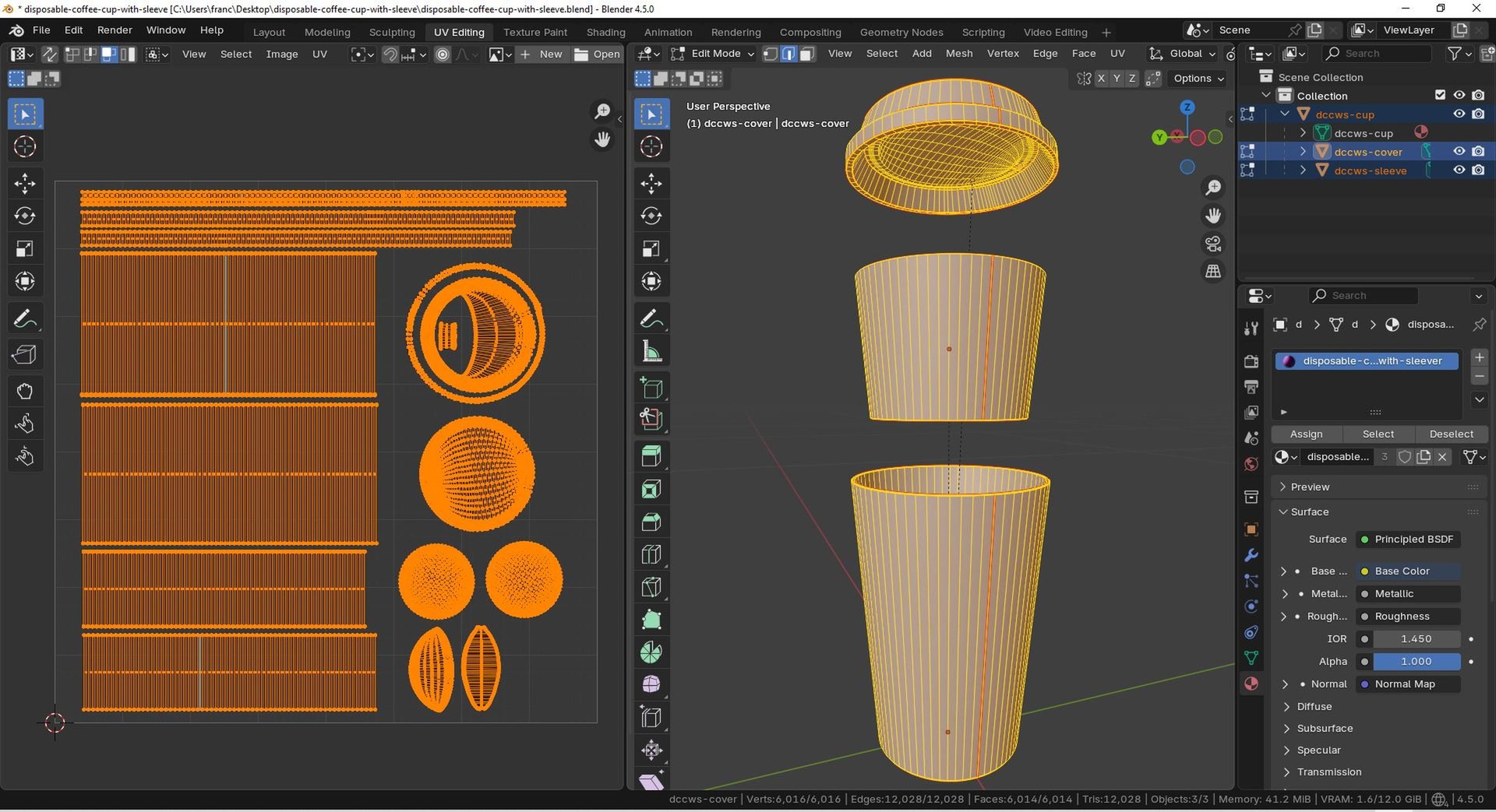 3D Disposable coffee cup with sleeve model https://p.turbosquid.com/ts-thumb/AD/lOgImB/SY/tsdisposablecoffeecupwithsleeve09/jpg/1769468351/1920x1080/fit_q87/f39d6cddccfa8ca46726297ce583ede170897c56/tsdisposablecoffeecupwithsleeve09.jpg
