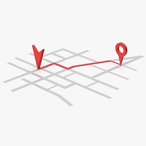 Map Pin Location 3D model
