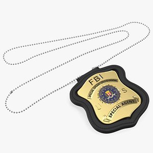 FBI Badge in Leather Case