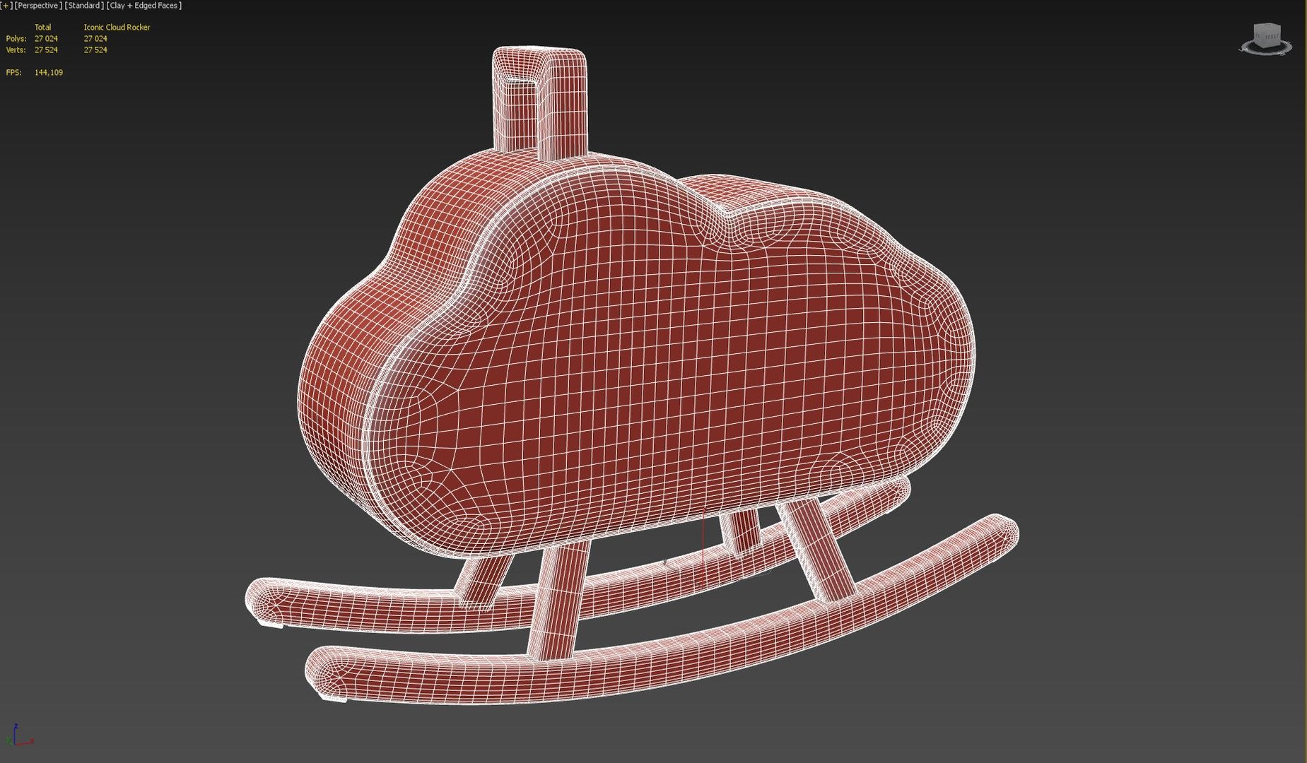 3D Iconic Cloud Rocker Model - TurboSquid 1607530