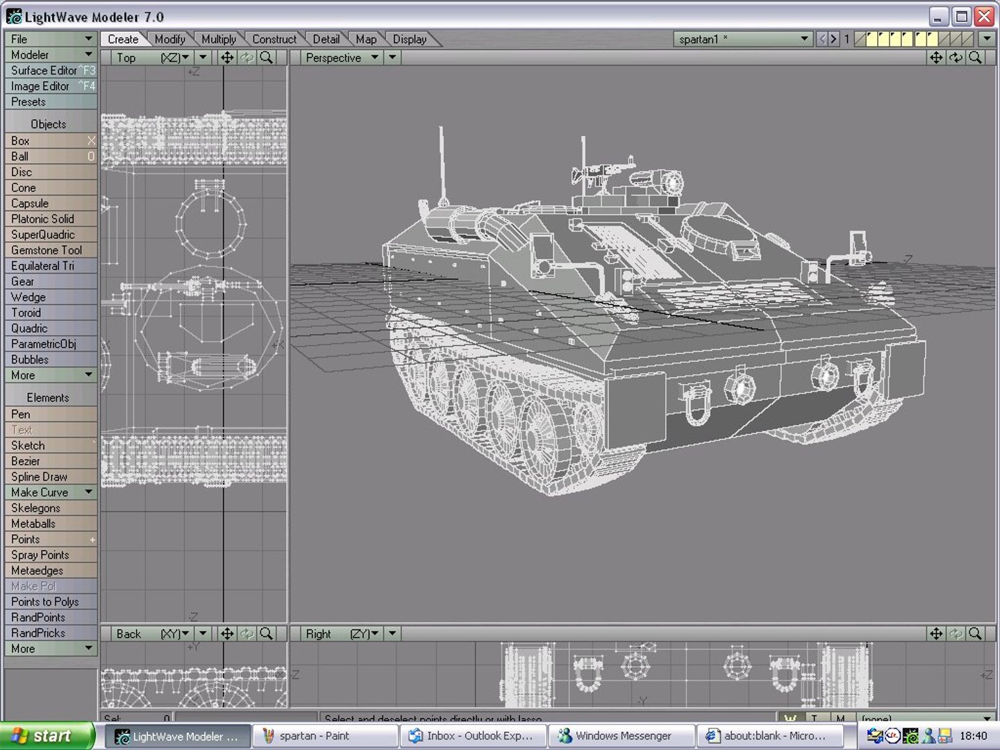 Spartan Apc 3d Model