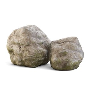 Ground Boulders 3D model