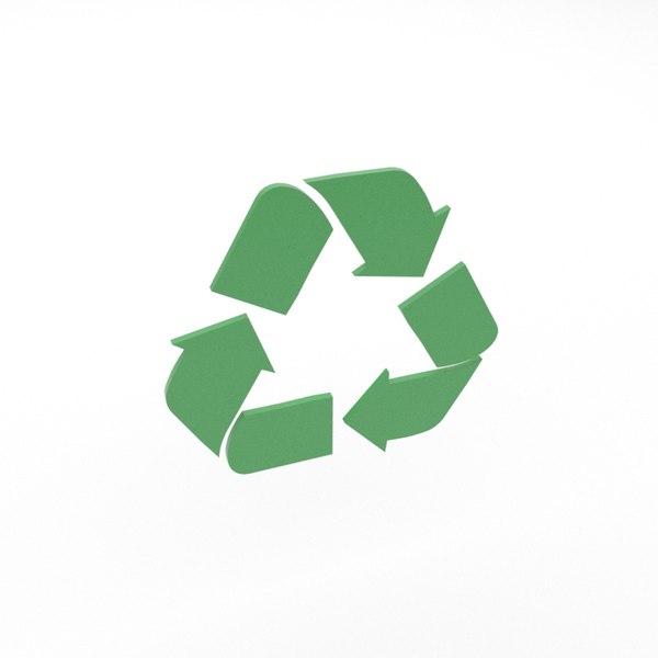 recycle logo 3d