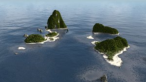 Tropical holiday in Blender