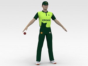 Cricket Bowler V3 3D model
