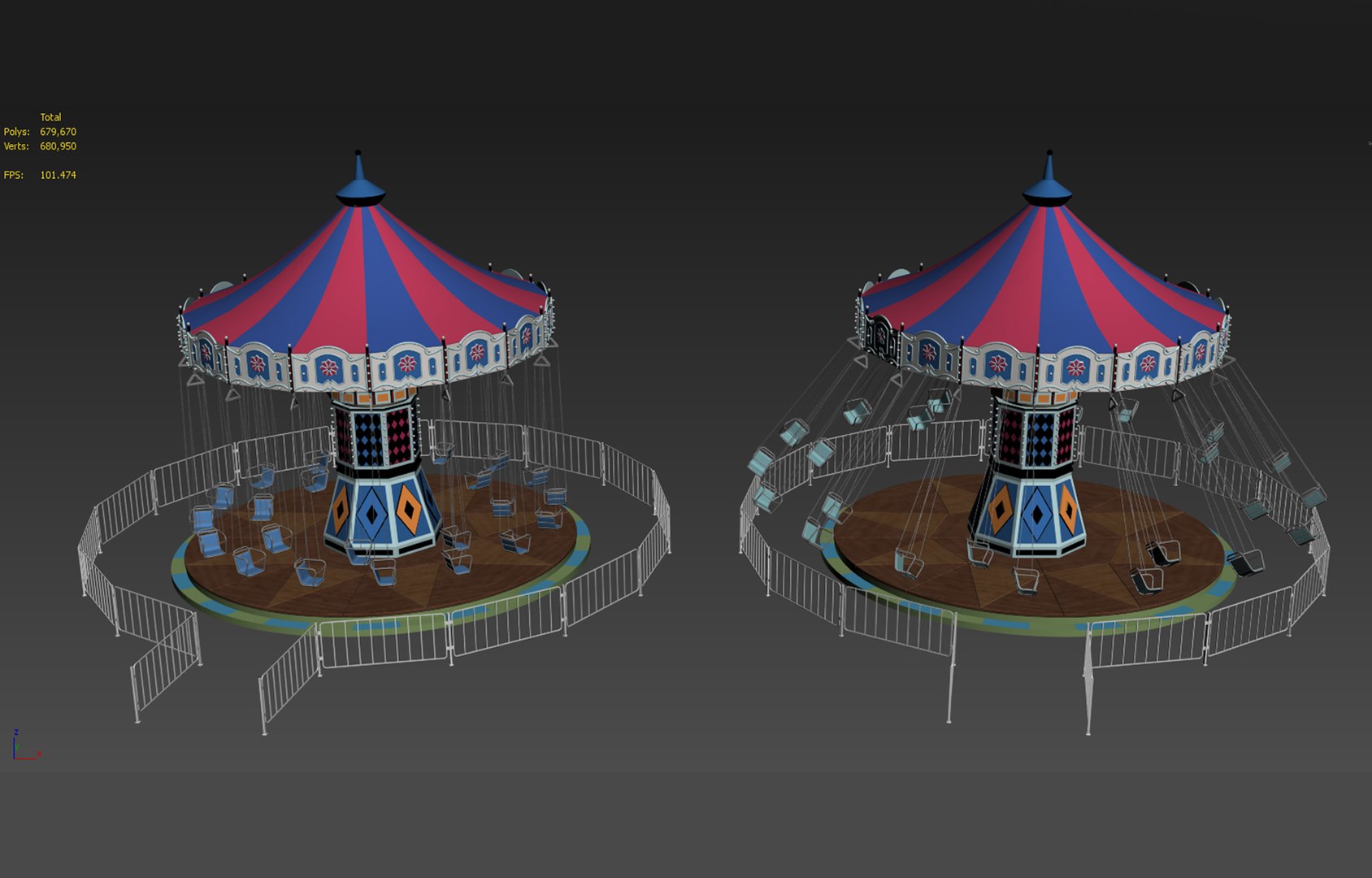 3D Funfair Fun Ride - TurboSquid 1551968