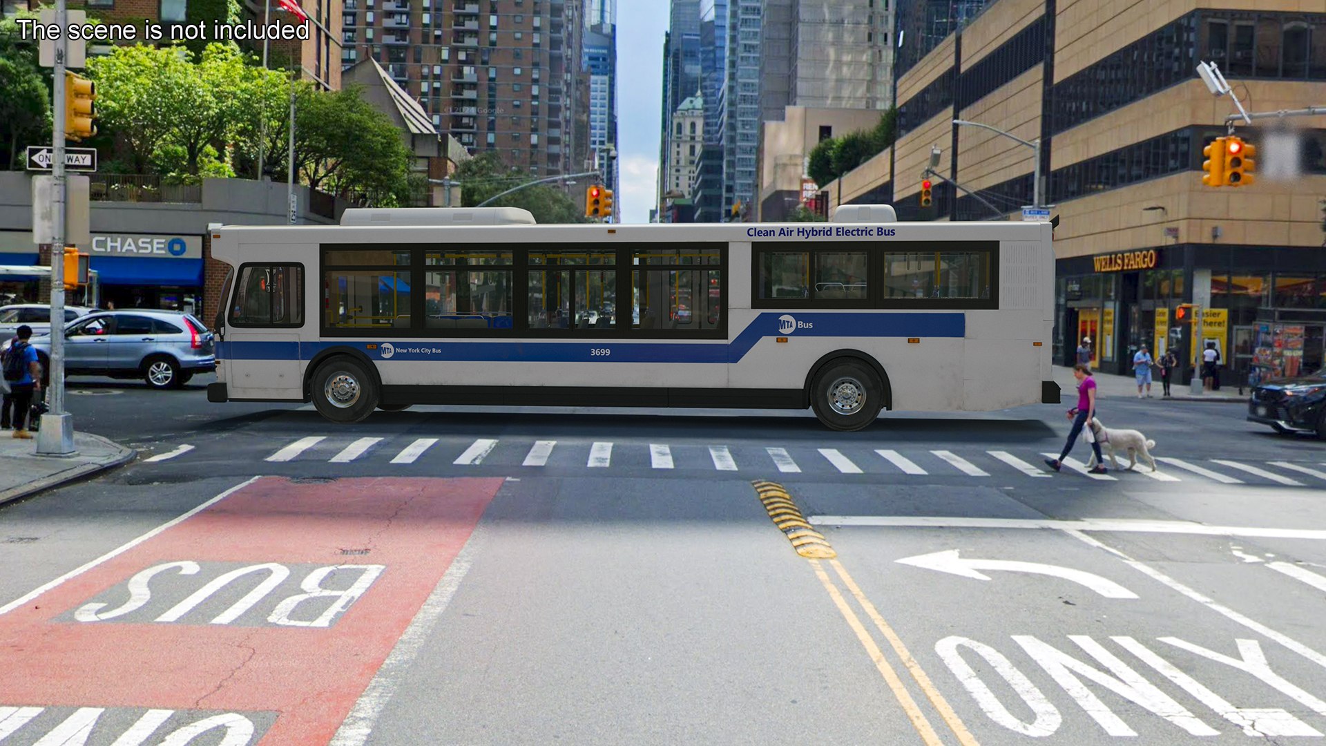 3D City Transit Bus MTA Q53 Rigged Model - TurboSquid 2246863