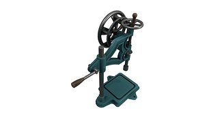 3D model Old Drill Machine