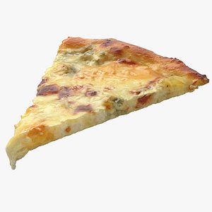 Realistic Pizza Piece 2 3D model
