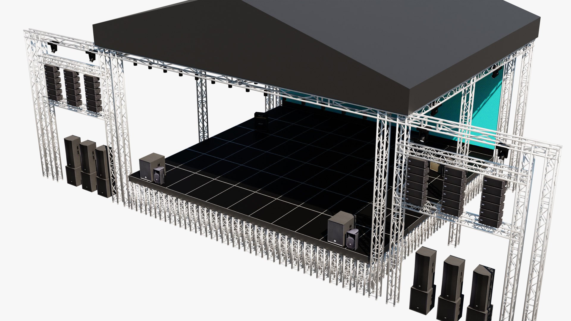 3D Big Stage Concert - TurboSquid 1980114