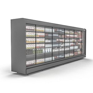 3D market breakfast section 03 model