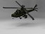 Низкополигональный вертолет Apache