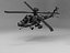 Низкополигональный вертолет Apache