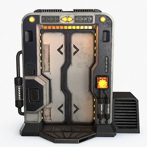 3D Sci-Fi Door v3