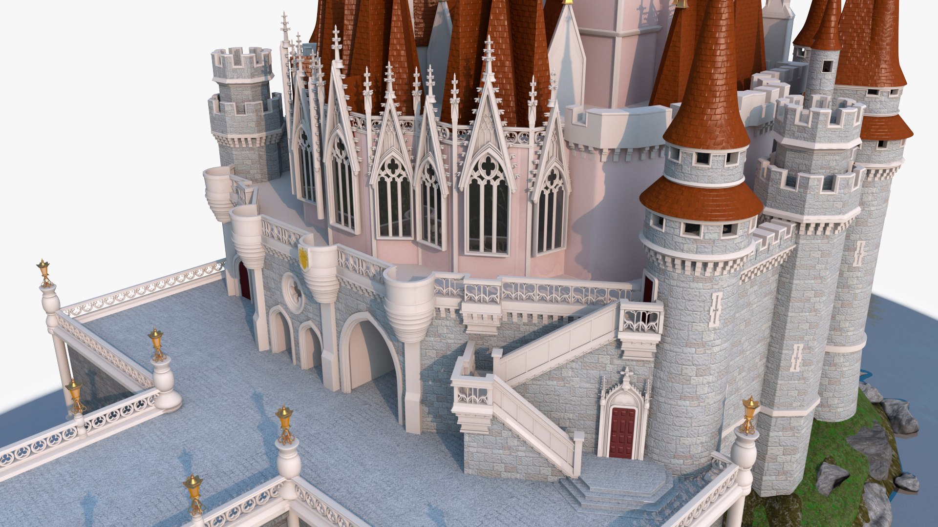 Fantasy Castle Structure Model - TurboSquid 2411542