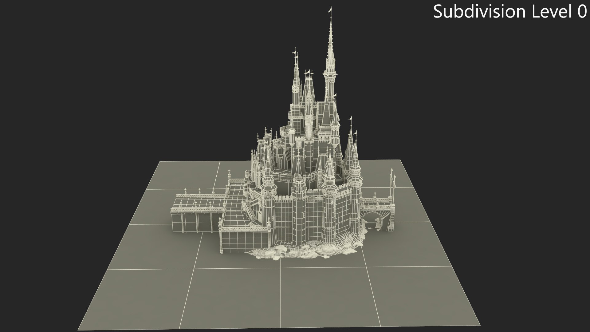 Fantasy Castle Structure Model - TurboSquid 2411542