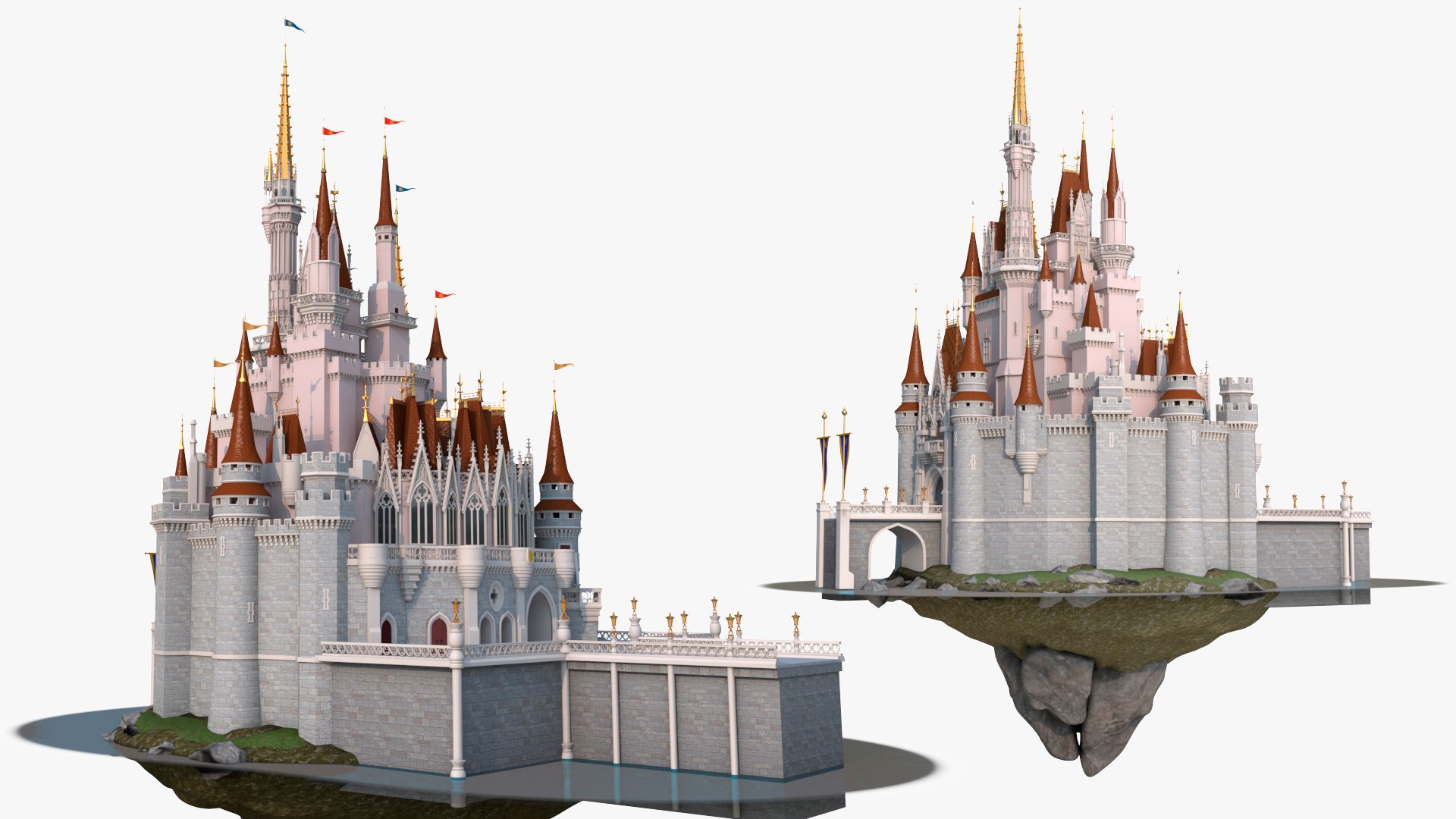 Fantasy Castle Structure Model - TurboSquid 2411542