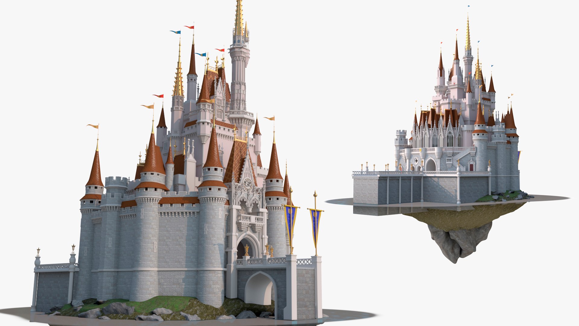 Fantasy Castle Structure Model - TurboSquid 2411542