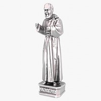 Padre Pio sculpture high-poly