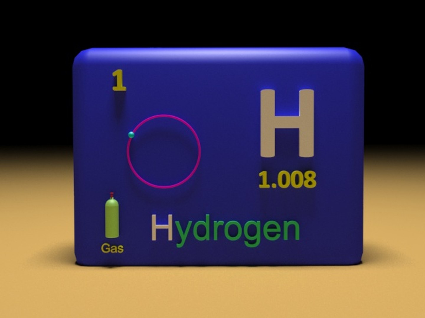 3D Periodic Hydrogen - TurboSquid 1293493