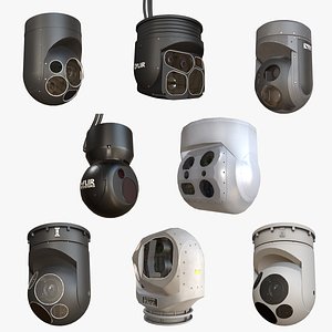 3D Helicopter Cameras  Collection model