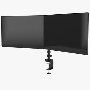 3D Dual Monitor With Stand