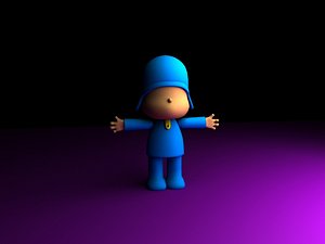 pocoyo 3d max