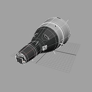 gemini space craft 3d model