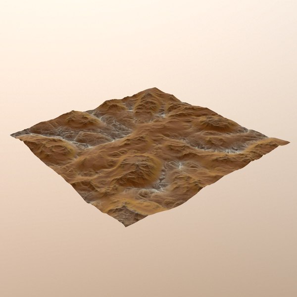 hills cliffs terrain 3d max