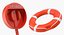 ring buoy cabinet 3D model