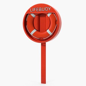 Ring Buoy Cabinet 3D Model