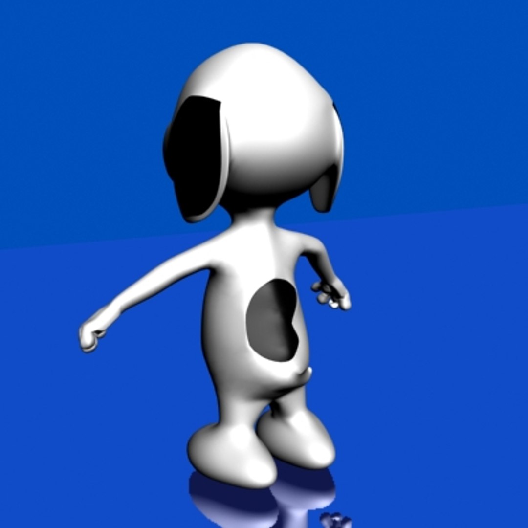 snoopy dog 3d model