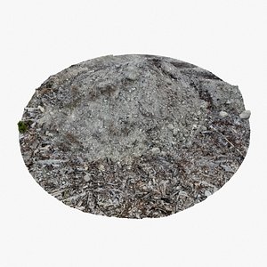 3D Gravel Dirt Pile 01 - 3D photogrammetry model scan of a pile of gravel and sand model