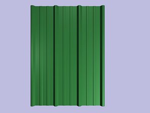 Corrugated Metal Sheets Bent - Small