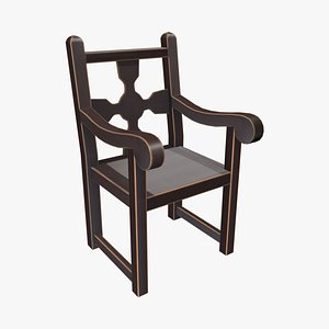 Medieval Chair V2 3D