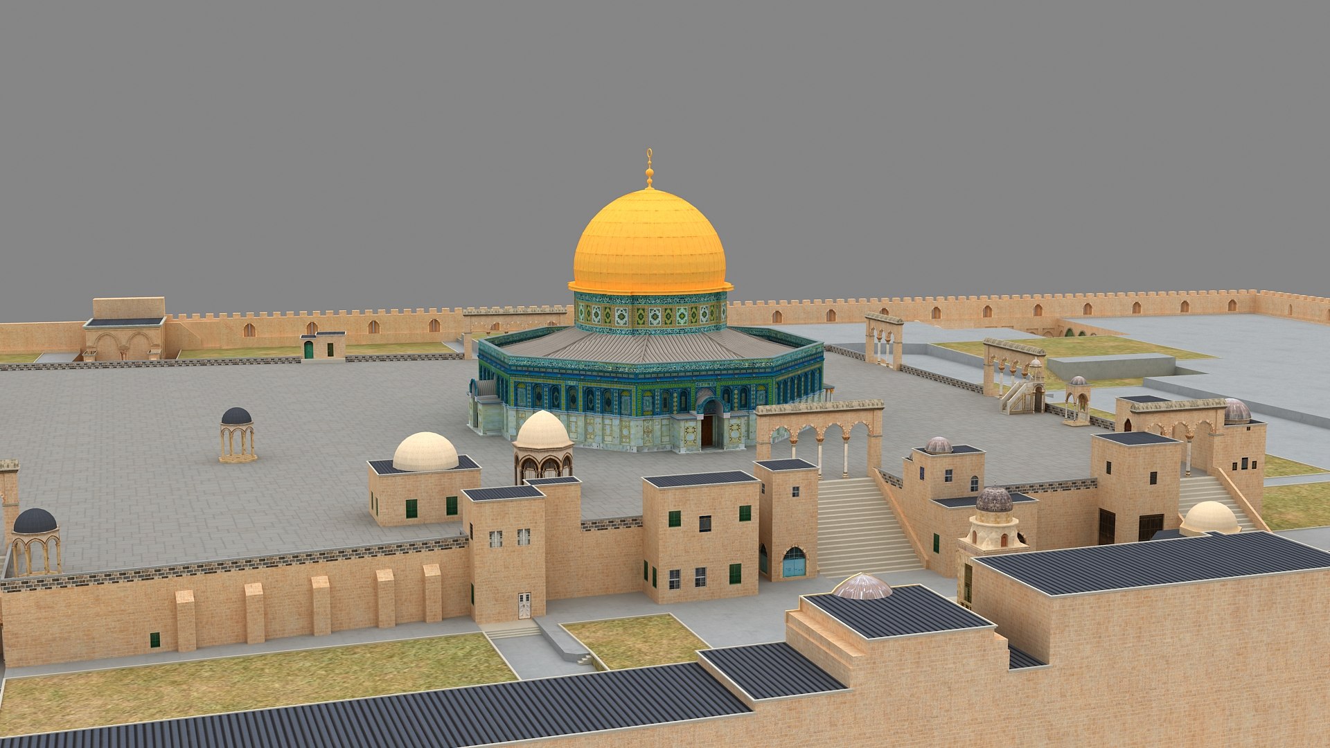 3D Masjid Al Aqsa Dome Of The Rock Compound model https://p.turbosquid.com/ts-thumb/AE/zW9VqO/3s/alaqsamosque_010013/jpg/1717558085/1920x1080/fit_q87/8090eec8957b13fa9f3c30330ae1e0f0900f45c2/alaqsamosque_010013.jpg