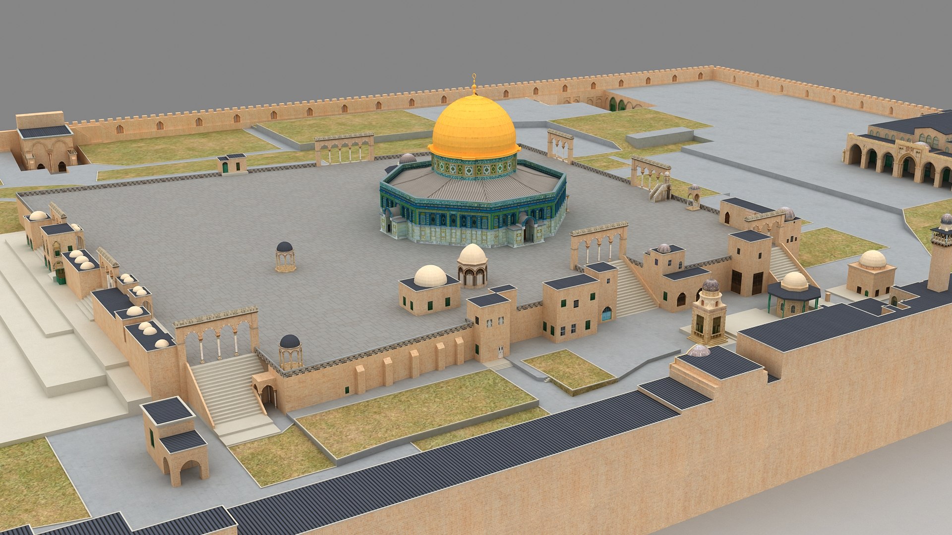 3D Masjid Al Aqsa Dome Of The Rock Compound model https://p.turbosquid.com/ts-thumb/AE/zW9VqO/8h/alaqsamosque_010005/jpg/1717558078/1920x1080/fit_q87/985c98773b9e69e651209d421f0216e96d4ee74e/alaqsamosque_010005.jpg