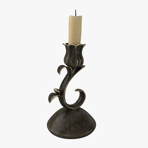 3D candlestick candle model
